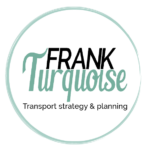 Circle Logo White Frank Turquoise